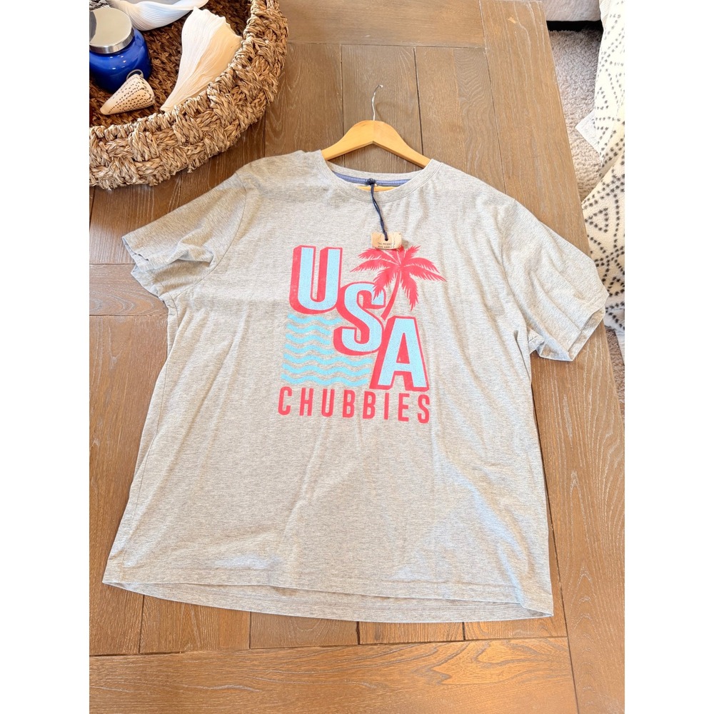 Chubbies T-Shirt Mens Heather Grey XXL
